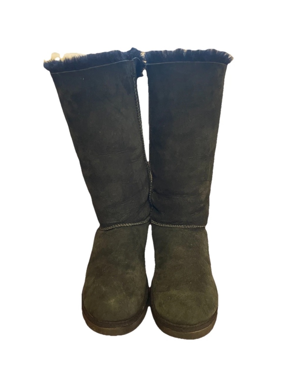 UGG Australia Bailey 2 Tall Black Ribbon Bow Winter Snow Boots Cozy